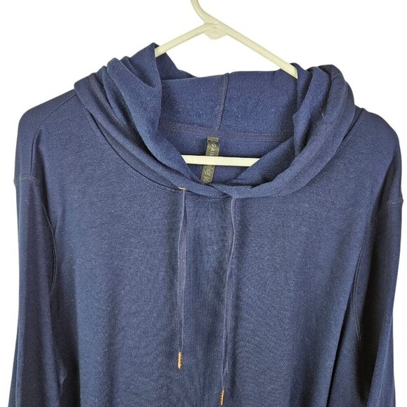 GAIAM Long Sleeve Blue Yoga Sweatshirt Pullover Hoodie Size 2XL - Picture 3 of 9